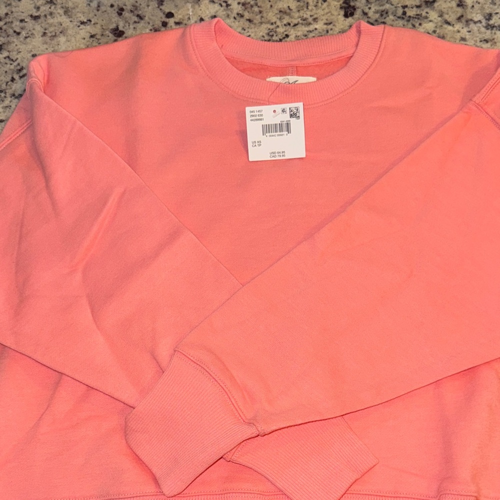 Women’s American Eagle Coral Pink Crewneck Sweatshirt
